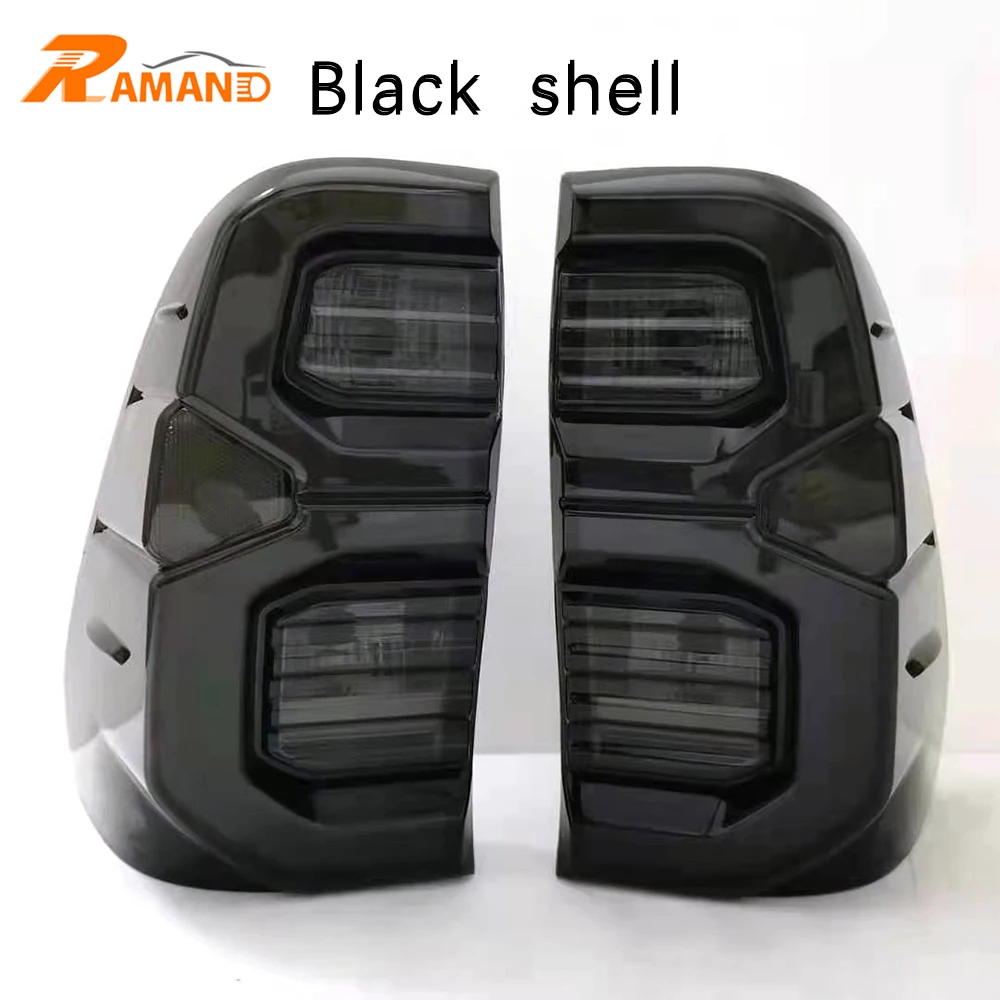 Factory Lamp New Items LED Tail Light for Hilux Revo Rocco 2015 2016 2017 2018 2019 2020  2021 Black Frame