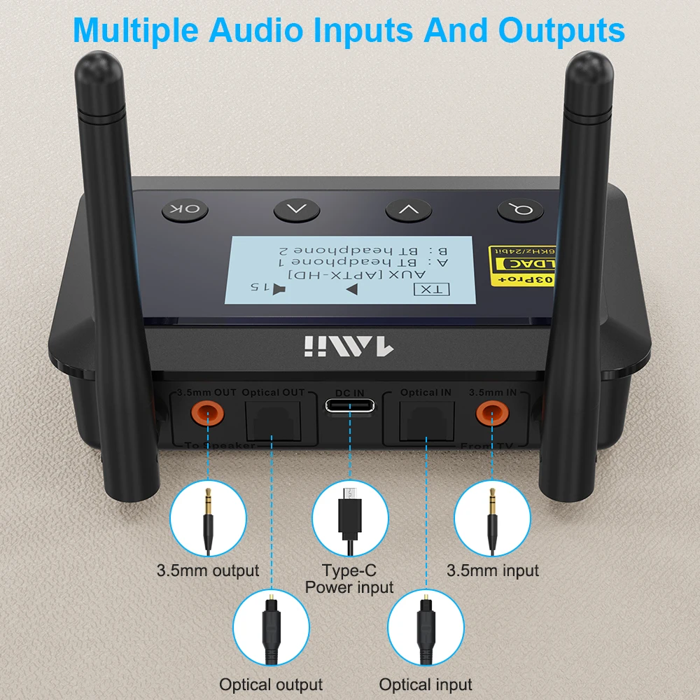 【美品】1Mii Bluetooth LDAC トランスミッター B03Pro+ Amazon.com: 1Mii B03Pro+ Bluetooth 5.3 Transmitter Receiver