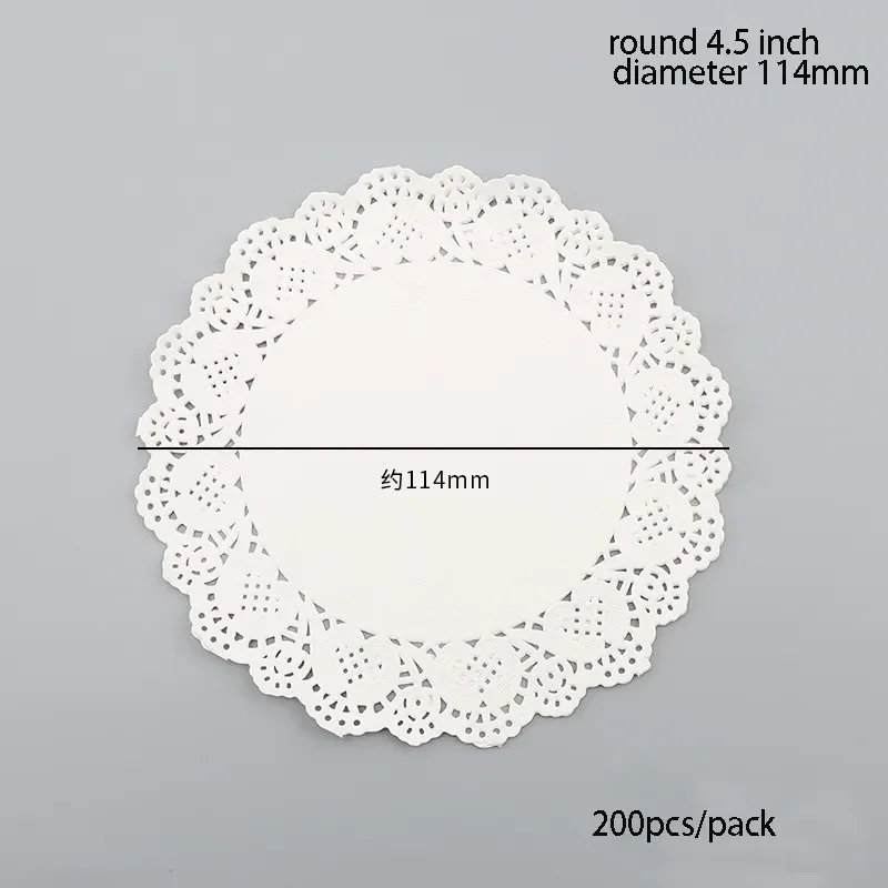 Lot 140 Napperons Dentelle Papier Blanc 5,5 Pouces - Rond Gâteau Doilies Pour Décoration Mariage Fête