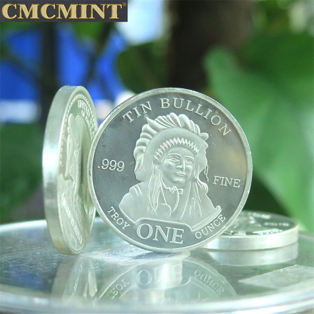 도매 주문 금속 1 Oz 주석 인도 버팔로 라운드 도전 동전| Alibaba.com