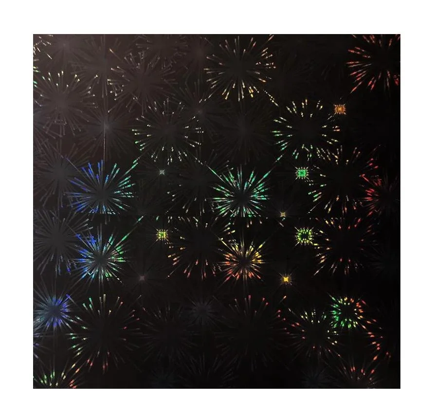 Firework Transparent Self Adhesive Holographic Film Choose Your Quantity or Pattern