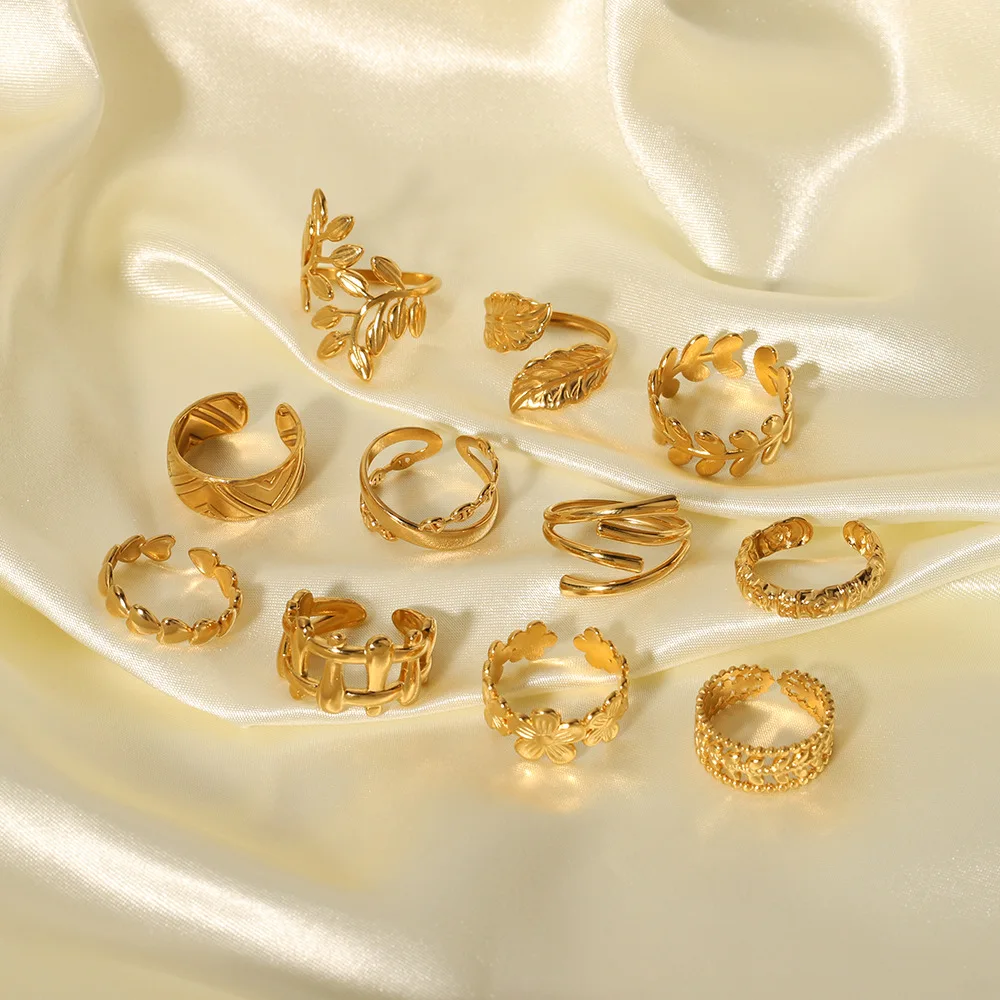 Stylish Stainless Steel Rings for Women - Fashion Gold