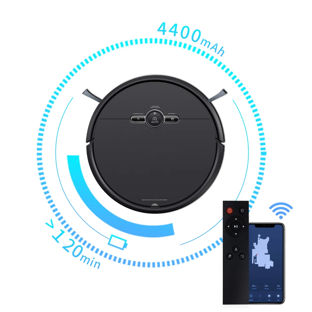 OEM Household Intelligent Robot Vacuum Cleaner that cleans Home Vacuum Cleaner Dry and Wet Phone Control Vacuum Cleaning Robot