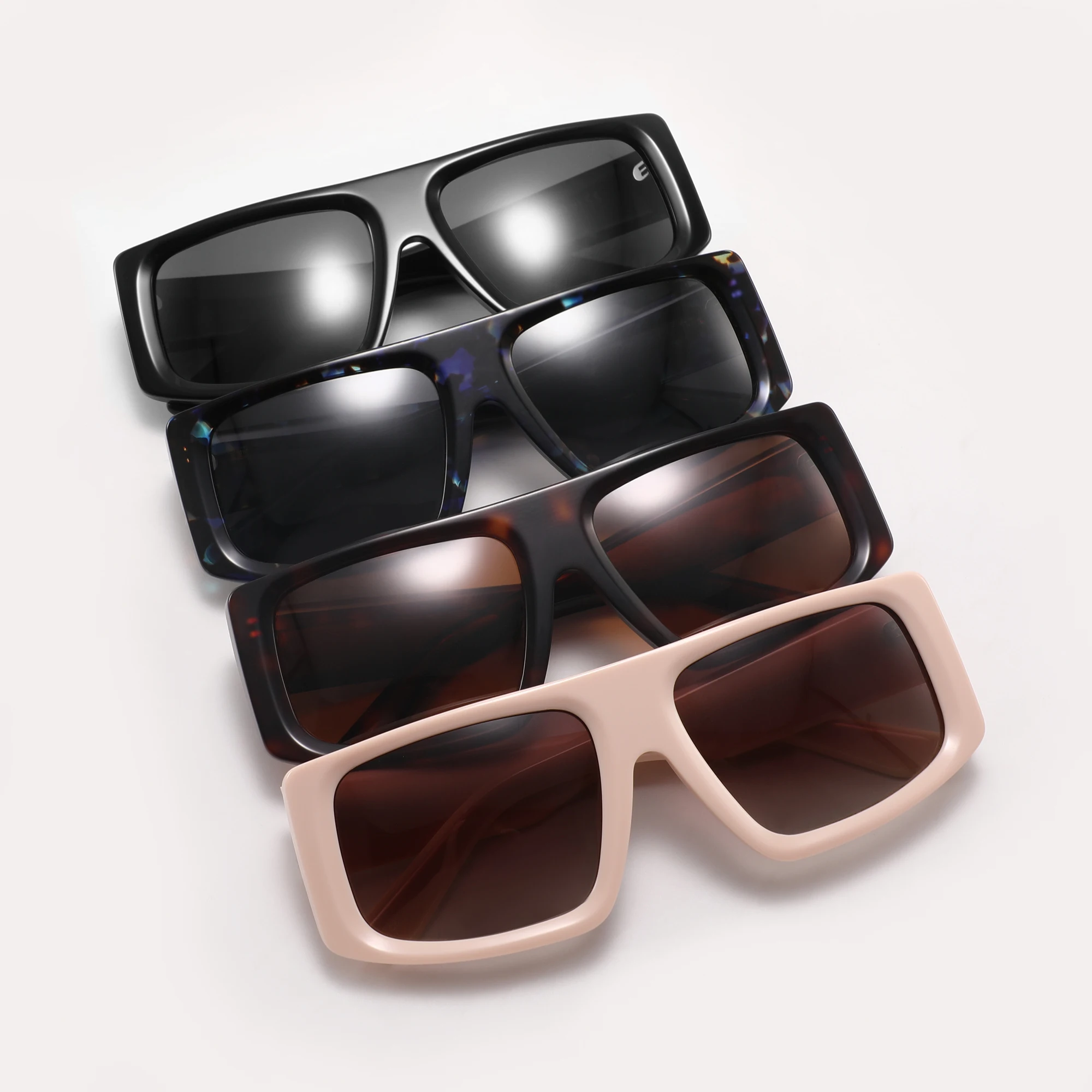 CONCHEN Luxury Oversized Acetate Sun Glasses High End Shades Women Men  Sunglasses Polarized