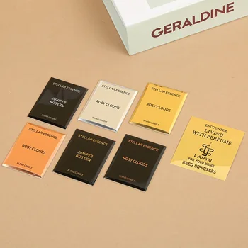 Manufacturers Supply High-end Perfume Label Custom Perfume Bottle logo Metal Label Printing Stamping Cosmetic Nameplate