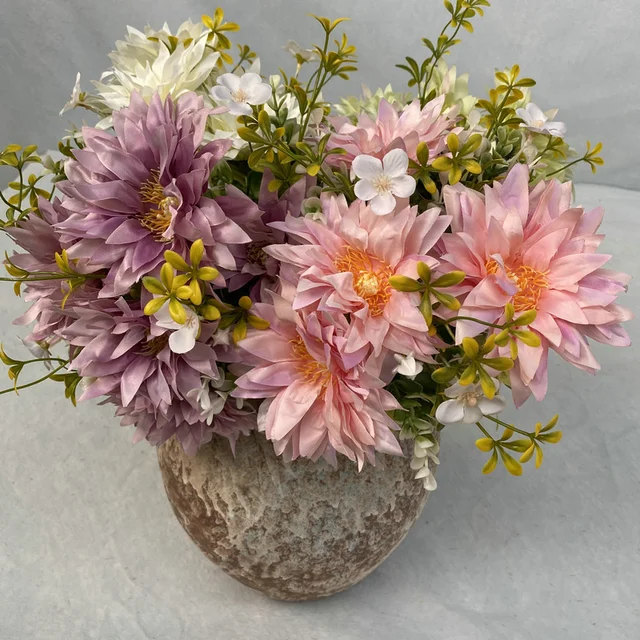 Hot Selling High-Quality Simulation Flowers Algae Chrysanthemums Artificial Flowers Chrysanthemums for Home Decorations Weddings