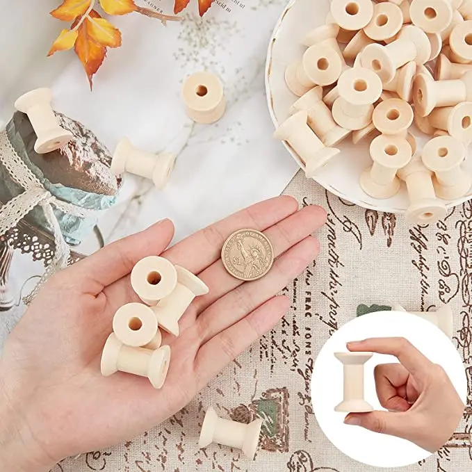 木制空线线轴大型未完工木线轴线编织线轴