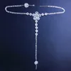 Placcato in argento con strass bianchi