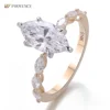 Bague en argent 925 avec diamant de laboratoire