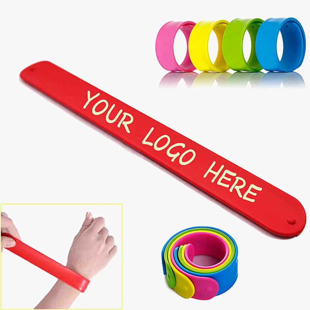 Professional Printing Logo Pvc Wrap Kids Band Metal Bracelets Bands ...