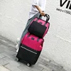 Rose red universal wheel set (can be carried on both shoulders)