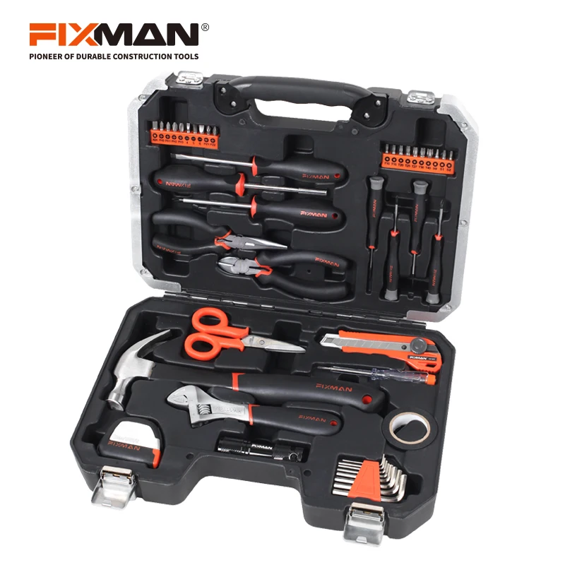 Fixman 45 шт. Home Basic полный набор инструментов Ремонт Toolkit распродажа