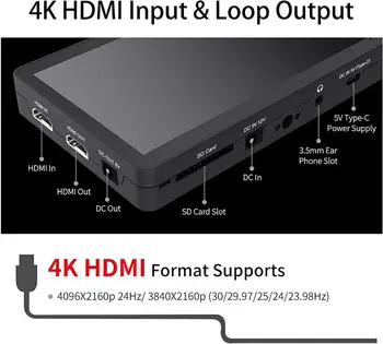 FEELWORLD F6 Plus V2 6 Inch DSLR IPS Video Peaking Focus Camera Field Touch Screen Monitor detail image