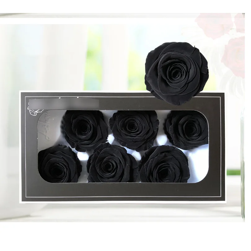 Black Roses Preserved Advanced Technology Preserved Rose Arrangement Rose Preserve Flower Grade a