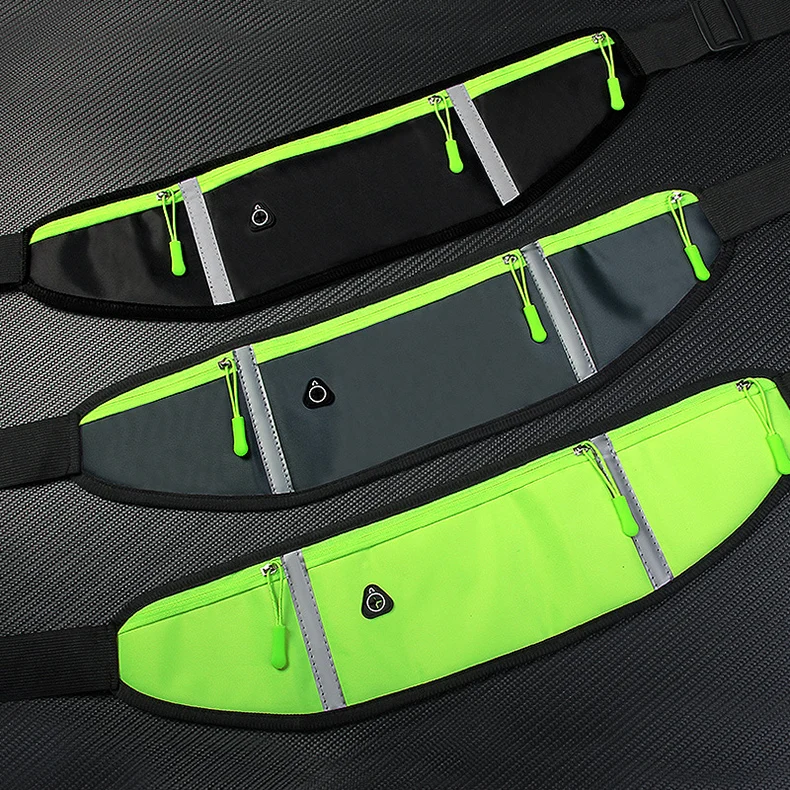 Letter Graphic Waterproof Nylon Fitness Fanny Packs Running Cycling Outdoor Sport Waist Belt Bag with Water Bottle Holder