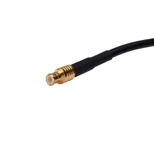 MCX Right Angle to Straight Plug Coaxial Cable Assembly RG-316/U Copper Conductor PTFE Insulation 50