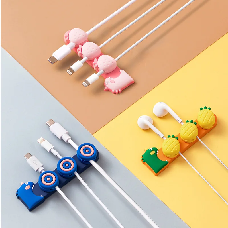 Data cable organizer Magnetic desktop cable organizer Network cable earphone organizer Charging holder