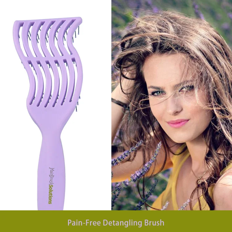 New Arrival Orange Hair Extension Tools Vent Detangling Hair Brush