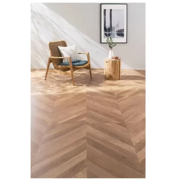 3mm customized interior floor tiles wood look flooring tiles herringbone floor 0.3mm wear layer Soundproof Wear Resistant