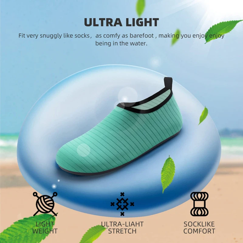Chaussettes D’eau KAIBSEN – Enfants, Femmes, Hommes – 92% Polyester, 8% Spandex – Protection Contre Sable, Roches, Coraux – Plage, Surf, Snorkeling