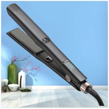 Private Brand Salon Flat Iron Hot Irons Ceramic Plate Electric Hair Straightener and Curler 2 in 1