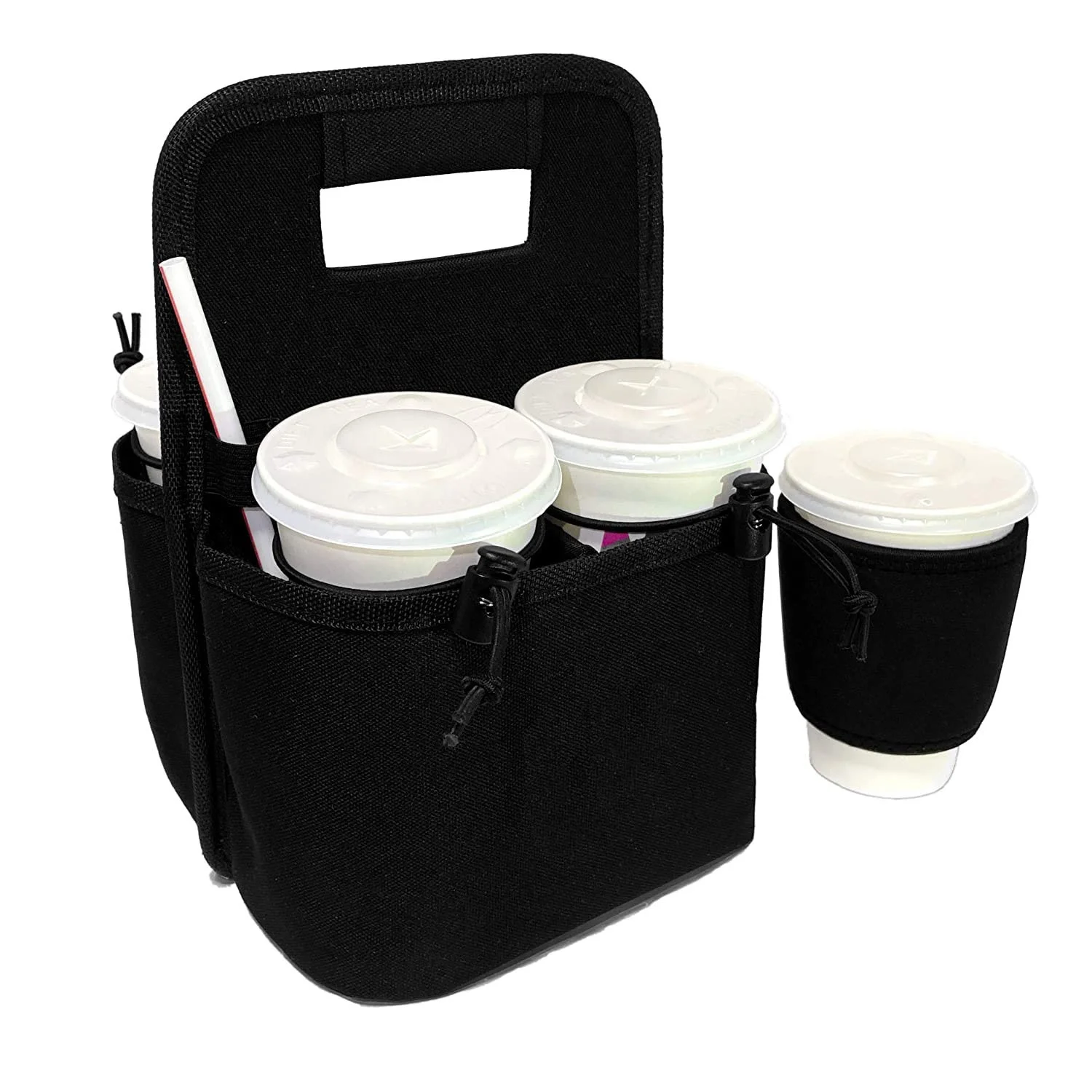 Download Global Portable Reusable Drink Carrier With Coffee Cup Sleeve Insulated 4 Cup Holder Caddy With Sturdy Handle For Car Delivery Buy Drink Carrier With Coffee Cup Coffee Cup Sleeve Insulated 4 Cup