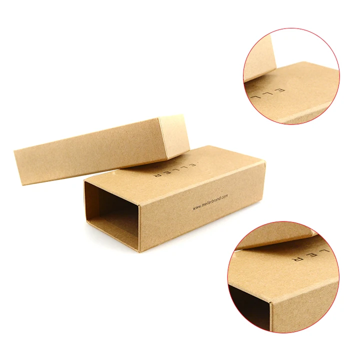 Custom Paperboard Kraft Drawer Set Box Triple Layers Drawer Gift Box For Jewelry Shoes Packaging supplier