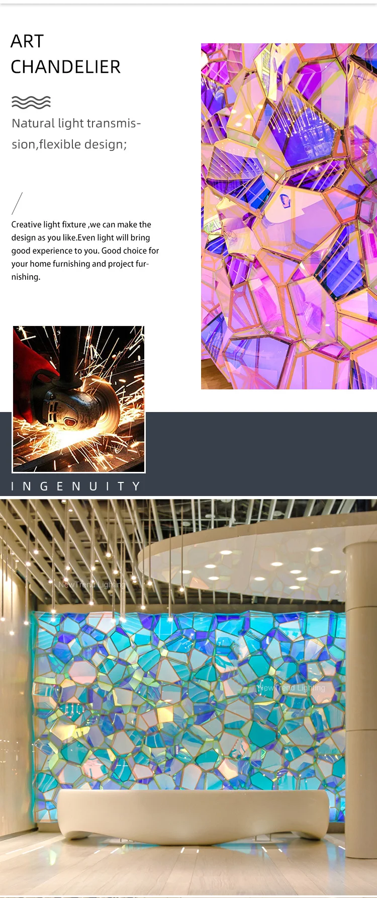 cpl 318 art design indoor decoration villa hall hotel lobby mall gallery custom led chandelier light-1