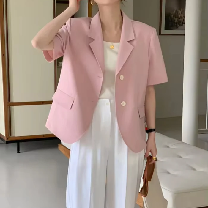 [送料込] Hello Linen Overfit Blazer (4color)_韓国発 Vera Linen Blazer by Hope- La Garçonne