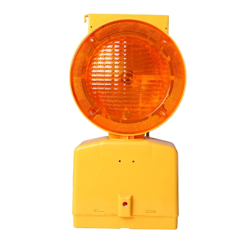 yellow solar blinker traffic light