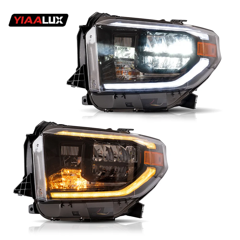 Vland YIAALUX Sequential DRL Car front full led Head Lamp light for Toyota Tundra 2014-2018 headlight headlamp