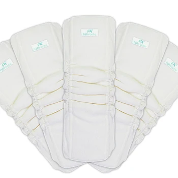 Ecologic soft absorbent baby nappies liners 4 layers bamboo fiber cloth diaper inserts