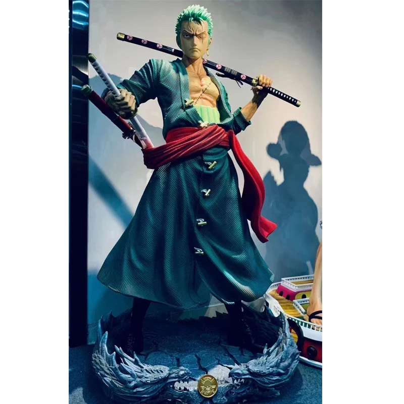 新スタイルワンピースゾロフィギュア樹脂像リアルサイズアニメ