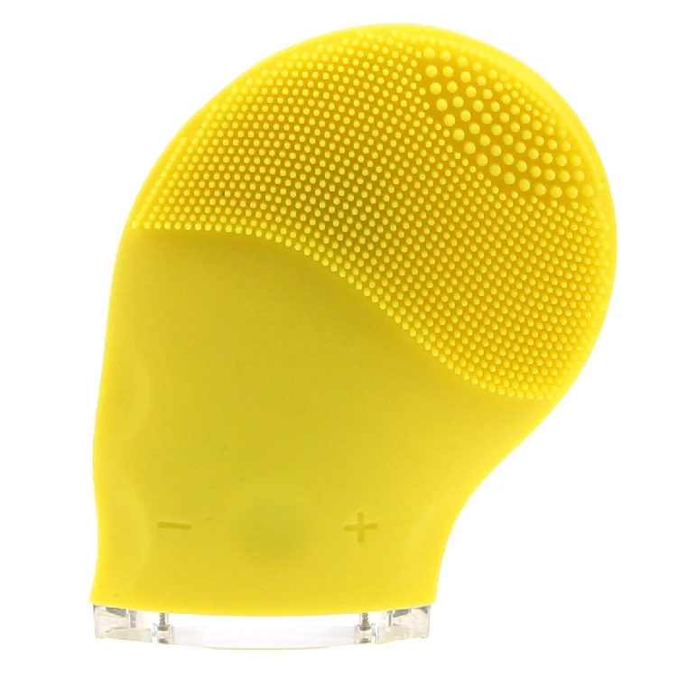 Escova de Limpeza Facial Elétrica Portátil à Prova d'Água em Silicone para Cuidados Corporais, Clareamento e Limpeza de Poros