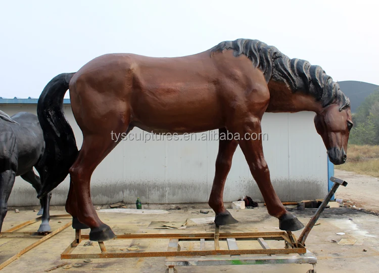 Life Size Fiberglass Resin Horse Statue Sculpture For Sale Buy Life Size Fiberglass Horse