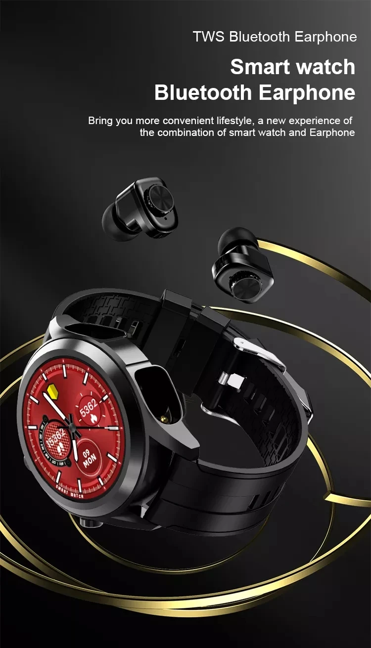 Ldnio Jm03 Smartwatch Bluetooth Headset 2in1 Heart Rate Blood