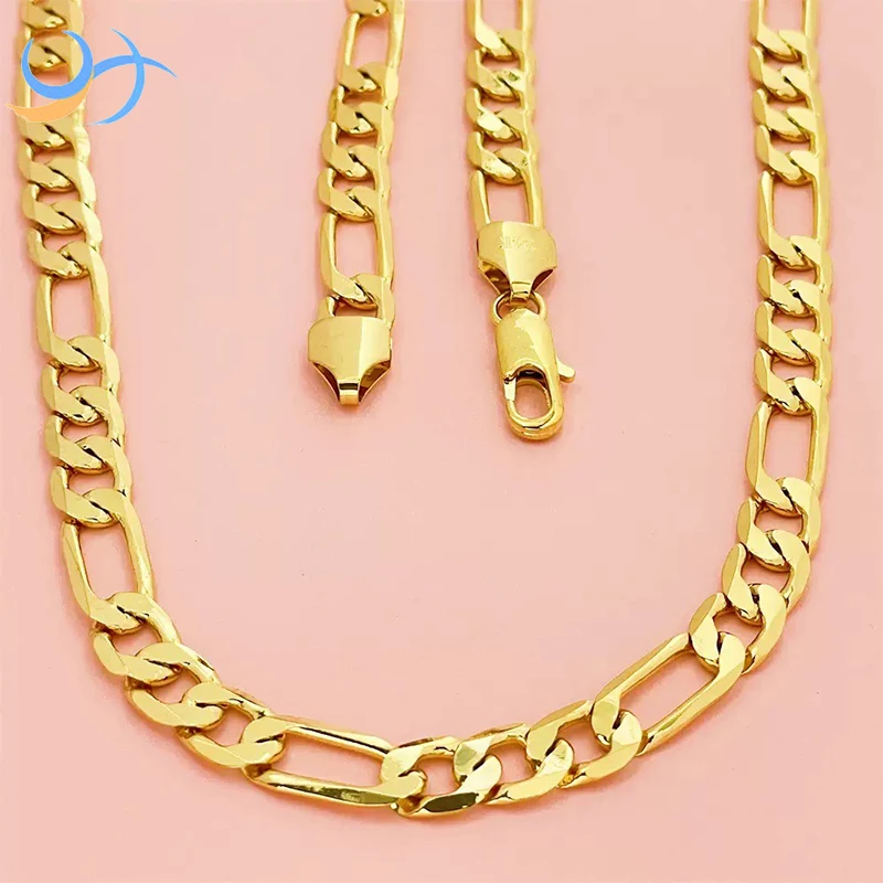 Men's Hip Hop Popcorn Brass Cuban Chain for Party