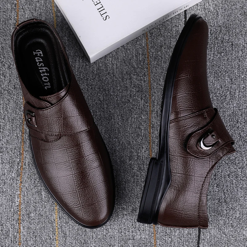 New Arrival OEM Service Custom Logo Men Cow Genuine Leather Wedding Business Dress Shoes