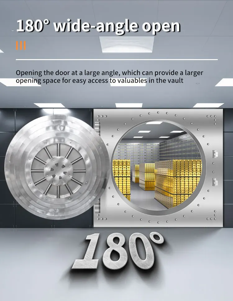 CEQSAFE Factory Customize Steel Safes Security Doors Double Security Bank Mechanical Password Double Door Metal Vault Door manufacture