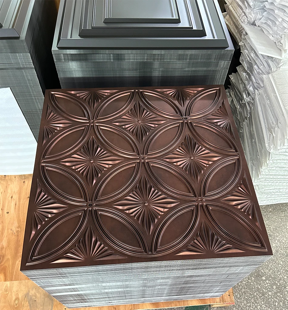 ZJ Recycled Plastic 50*50 Cm PVC Decorative 3D Wall Panels