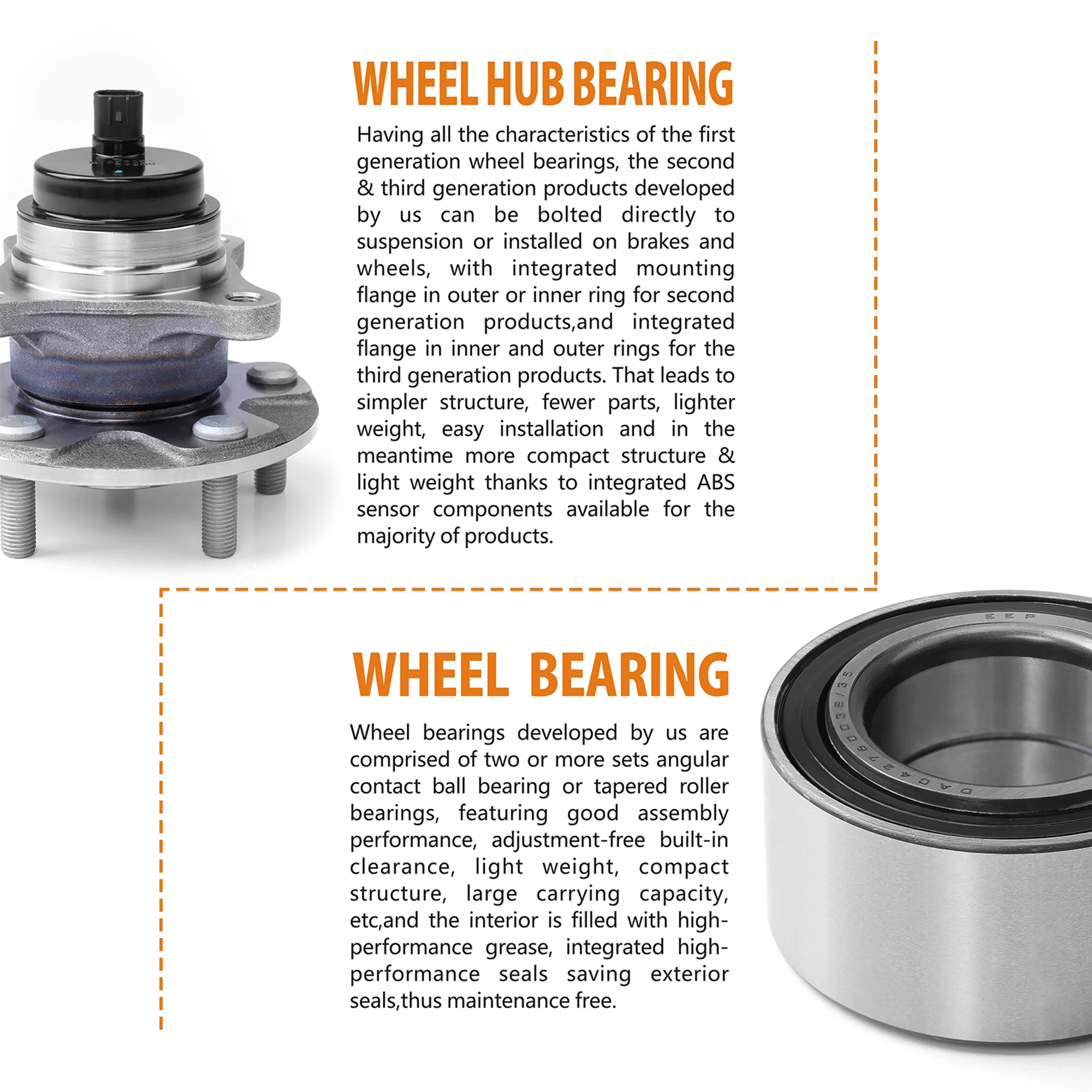 EEP Car Auto Parts Front Rear Wheel Hub Bearing Auto Bearings Units Tool Kit for Toyota Honda Mitsubishi Hyundai Kia Subaru