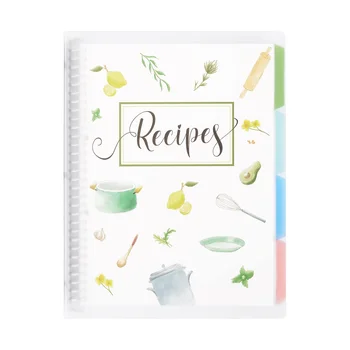 Recipe Book to Write in Your Own Recipes, 8.5" x 11" Personal Blank Recipe Notebook, Removable Hardcover Recipe Journal Book