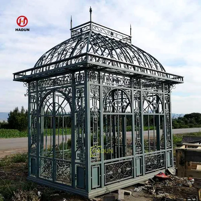 クラシカル大型アイアンガゼボ | カスタムデザイン対応 | 庭に最適