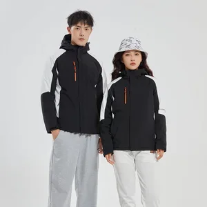 Wholesale Unisex Waterproof Windproof Hooded Outdoor Jacket Breathable Zipper Closure Warm Winter Sportswear for Hiking