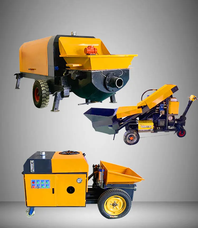 Mini Hydraulic Cement Pump Machine Concrete Pump Part Electric Small