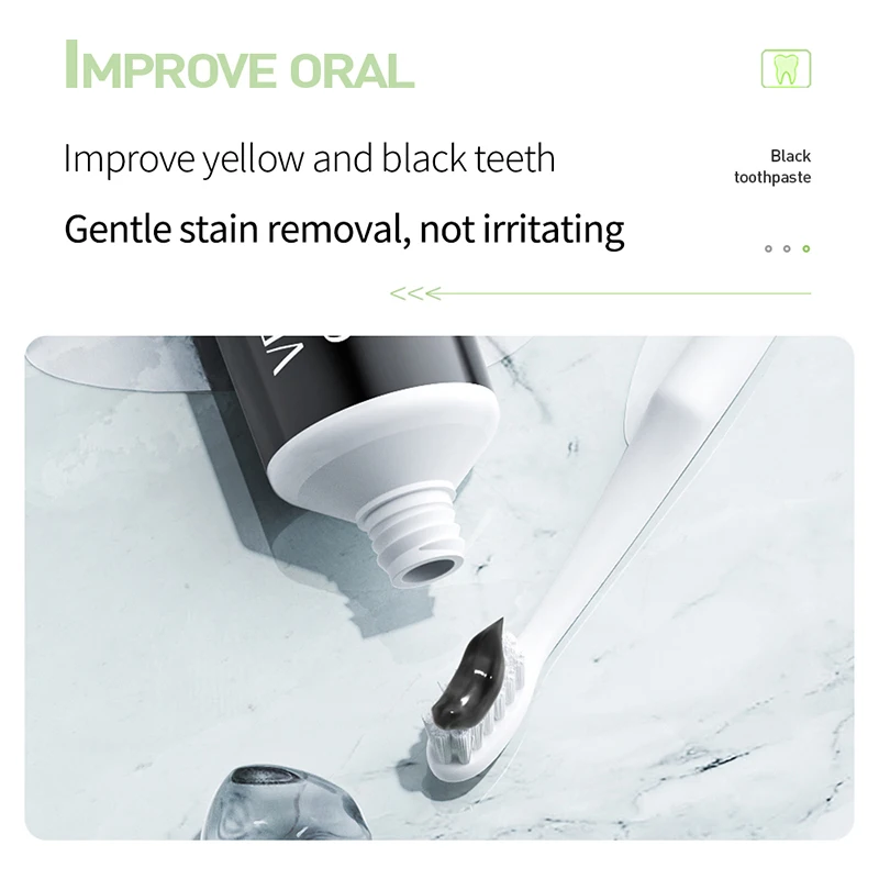 VEZE OEM ODM бамбуковый уголь удаляет пятна Органическая активированная зубная паста для отбеливания