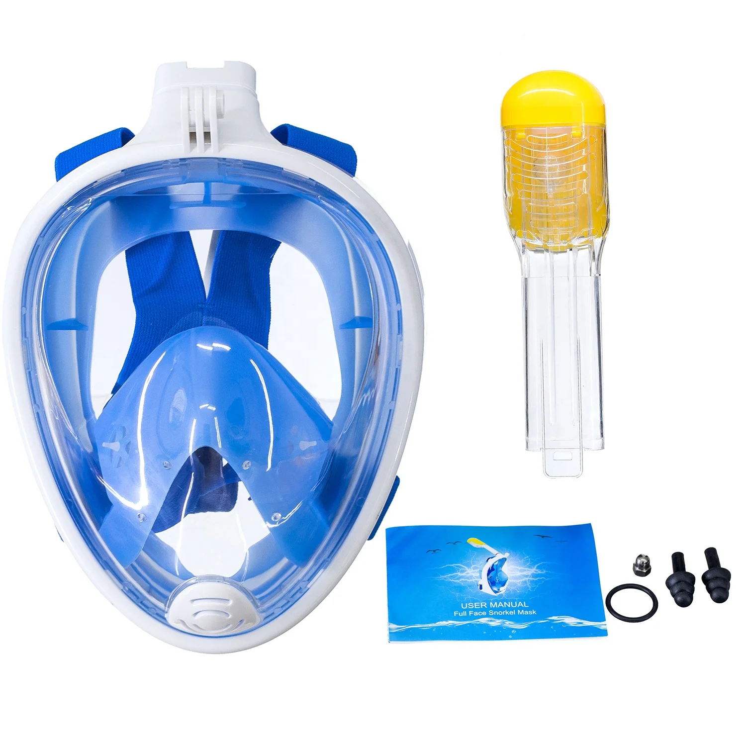 Full Face Diving Mask Anti-fog Snorkeling Underwater Scuba Spearfishing S/M 
