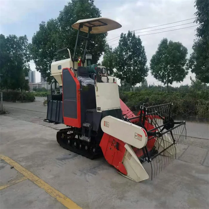 Factory Price 1500mm Cutter Smallest  Longitudinal Mini Rice Combine Harvester for Hill Plot