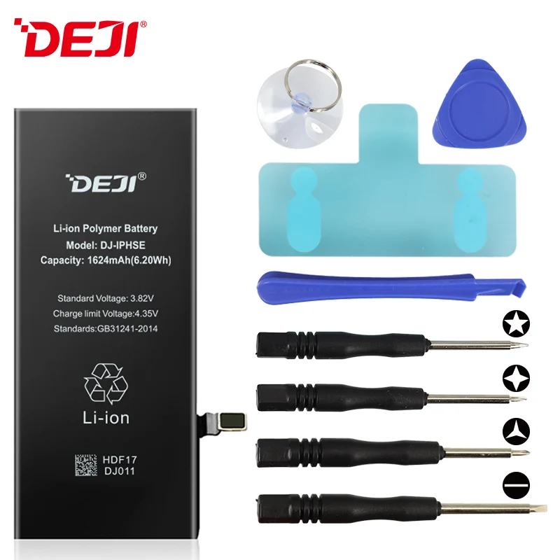 Over 17 Years Factory DEJI Brand New Cell Phone Battery for iphone Phone SE  5SE Battery