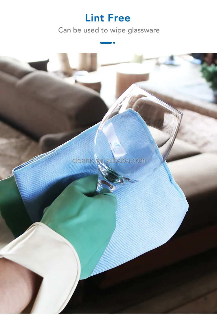 Hospital Office Cleaning Rags Towels Janitorial Supplies Reusable Blue